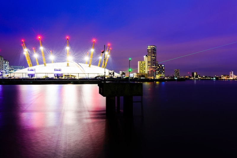 globedge-travel-london-o2-arena-night