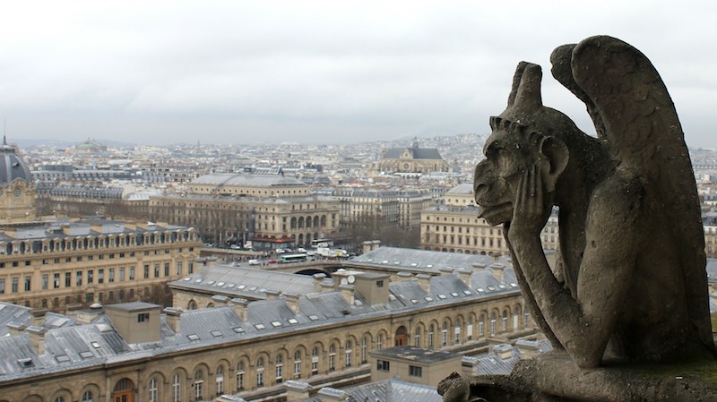 globedge-travel-paris-notre-dame-gargoyle-grotesque-view